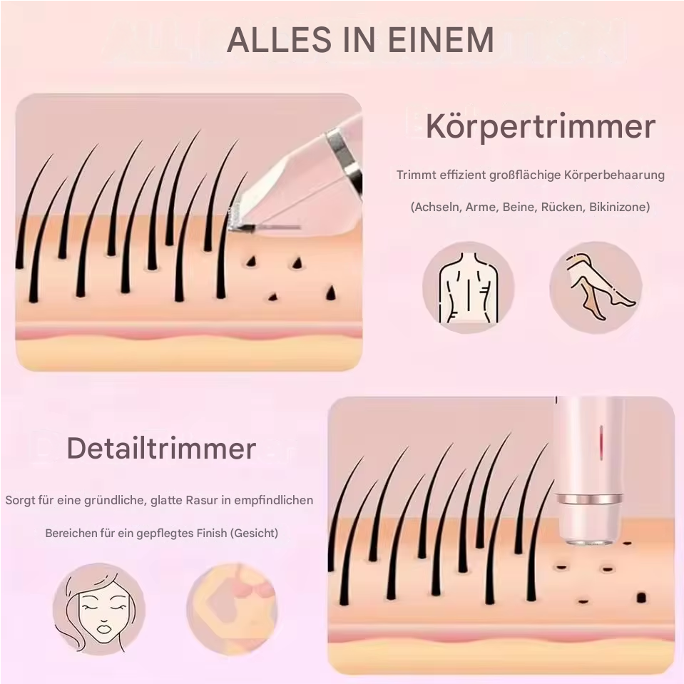 SilkGleam Damen-Körperrasierer Pro